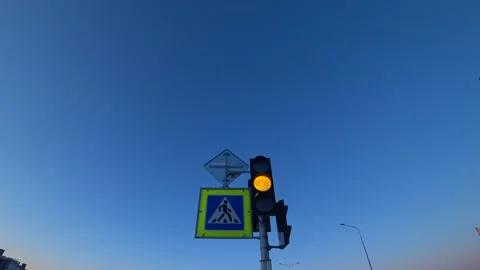 Traffic light at a pedestrian crossing. Video stock 167794375