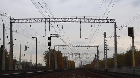 Traffic light on the railway Stockbeeldmateriaal 82353659