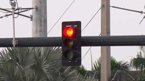 Traffic Light Red to Green Video stock 200881216