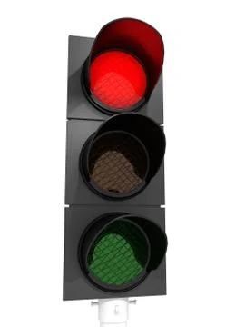 Traffic Light Red Illustrazione stock