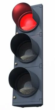 Traffic light red Stock Illustration