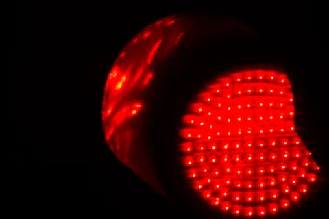 Traffic light red stop Stock Photos