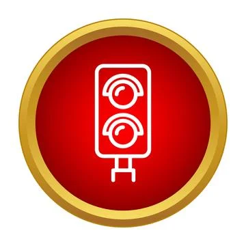 Traffic light regulating stop and go motion Stock Illustration