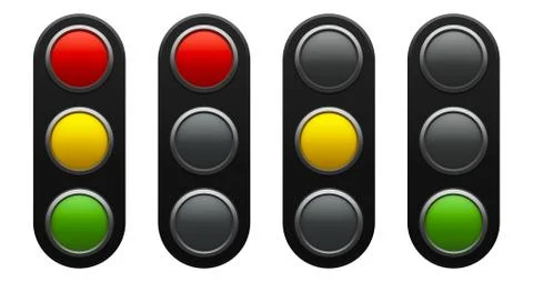 Traffic light schematic Stock Illustration