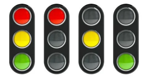 Traffic light schematic Stock Illustration