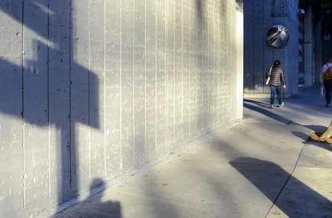 Traffic light shadow Stock Photos