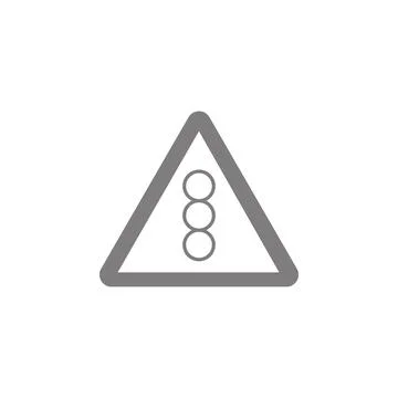 Traffic light sign icon Simple web black icon, can be used as web element icon Illustration
