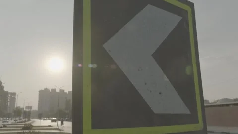 Traffic light / Sign in street Stock Footage 310258950
