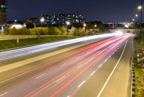 Traffic Light Streaks Stock Photos