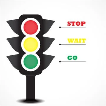 Traffic light symbol. Stock Illustration