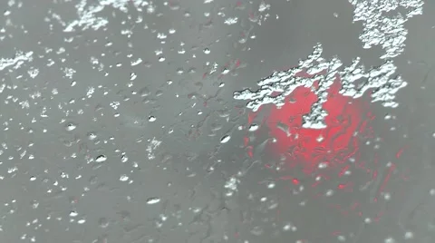 Traffic Light Through Windshield Stock Footage 46752912