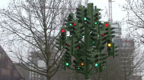 Traffic light timelapse 스톡 동영상 271497