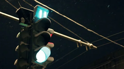 Traffic light timelapse Stock Footage 46181690