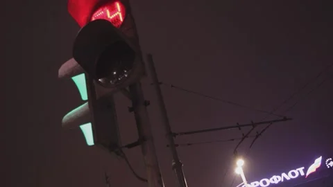 Traffic light timeleps Video stock 233198509