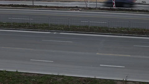 Traffic Light Trails Motion Video stock 145876995