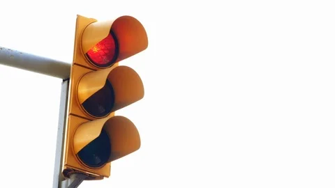 A traffic light turns green Stock Footage 108870086