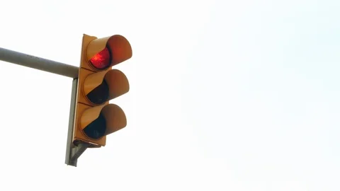 A traffic light turns green Stock Footage 108870122