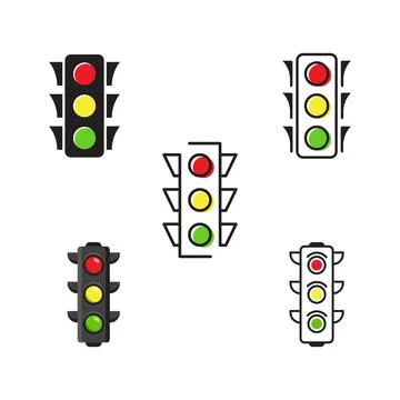 Traffic light Vector icon design illustration Stock Illustration