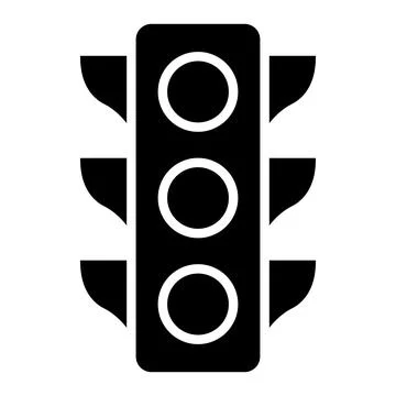 Traffic light Vector Icon Design Illustration Illustrazione stock