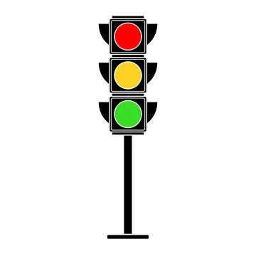 Traffic Light Vector Illustration Stock Illustration