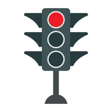 Traffic light vector illustration with white background Stock Illustration
