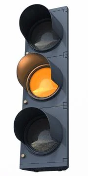 Traffic light yellow Stock Illustration