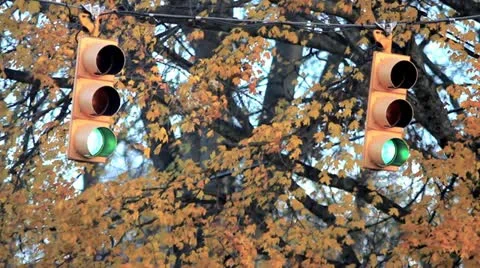 Traffic Lights 29.97 1080 Stock Footage 12566985