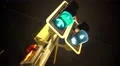 Traffic lights blinking with different colors, public transportation and rules 4k or 4k+ Resolution