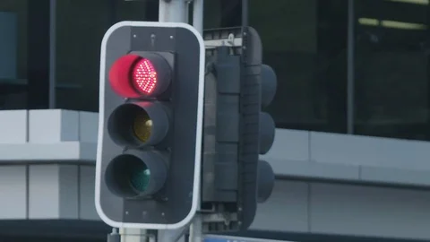 Traffic Lights changing colours Stock Footage 76540194