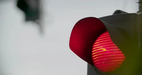 Traffic Lights in the City Stock Footage 141224044