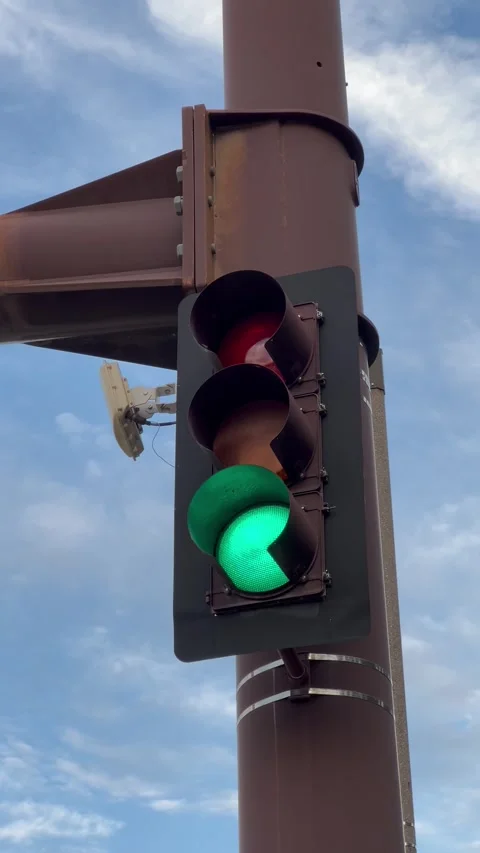 Traffic lights on green light Stock Footage 337266208