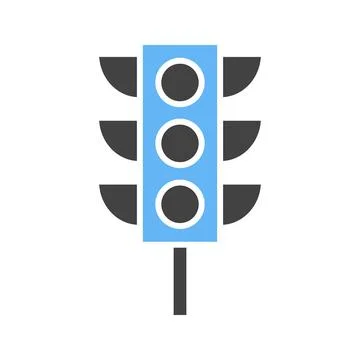 Traffic Lights icon vector image. Stock Illustration