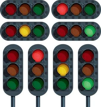 Traffic lights 库存插图