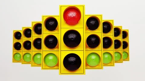 Traffic Lights Stock Illustration