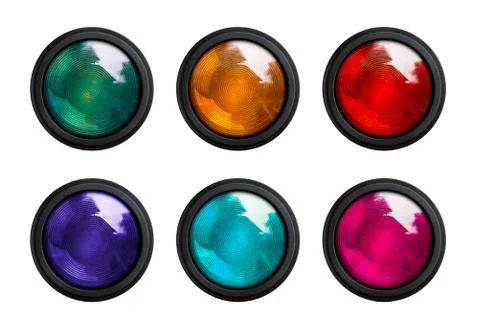 Traffic lights isolated Stock Photos