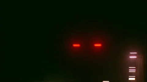 Traffic lights at night Stock Footage 235278032