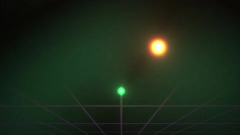 Traffic lights at night with green and orange lights. Stock Footage 337517827