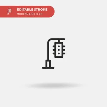 Traffic Lights Simple vector icon. Illustration symbol design template for we Stock Illustration