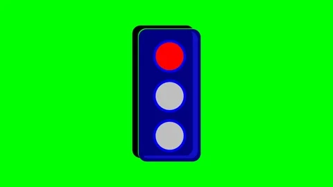 Traffic lights that turn on alternately Stock Footage 230948431