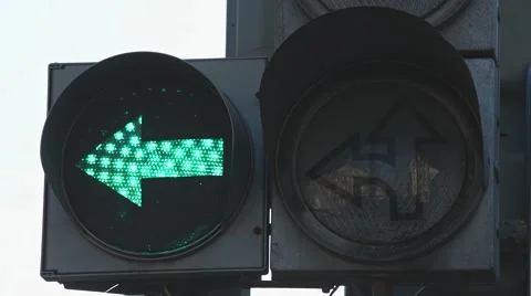 Traffic lights turn green Stock Footage 49409030