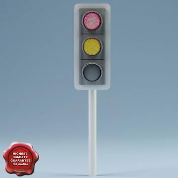 Traffic lights V3 3D Model