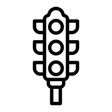 Traffic lights Vector Icon Design Illustration Stock Illustration