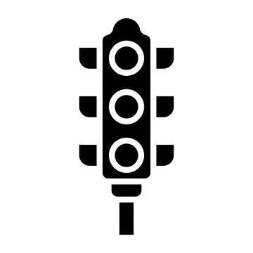 Traffic lights Vector Icon Design Illustration Stock Illustration