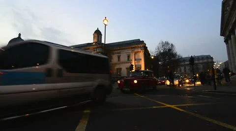 Traffic in London Stock Footage 10892030