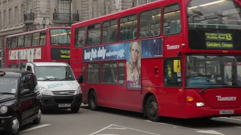 Traffic in London Stock Footage 58129662