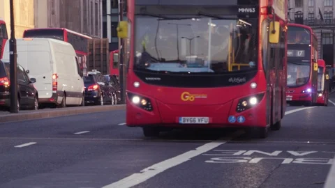 Traffic in London Stock Footage 102024819