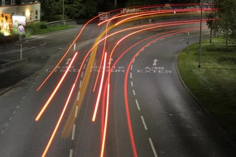 Traffic Long Exposure Stock Photos