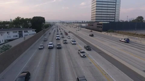 Traffic Los Angeles Stock Footage 243207097