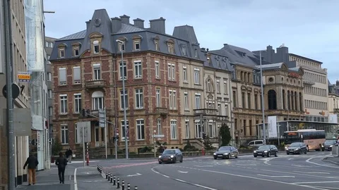 Traffic In Luxembourg Stock Footage 97759260