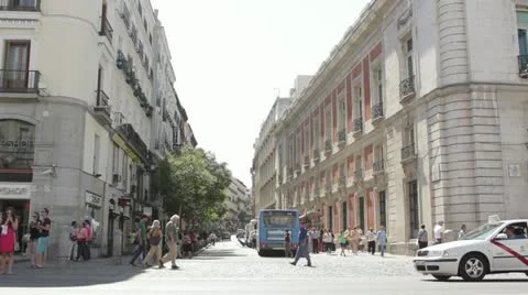 Traffic Madrid Stock Footage 12101858